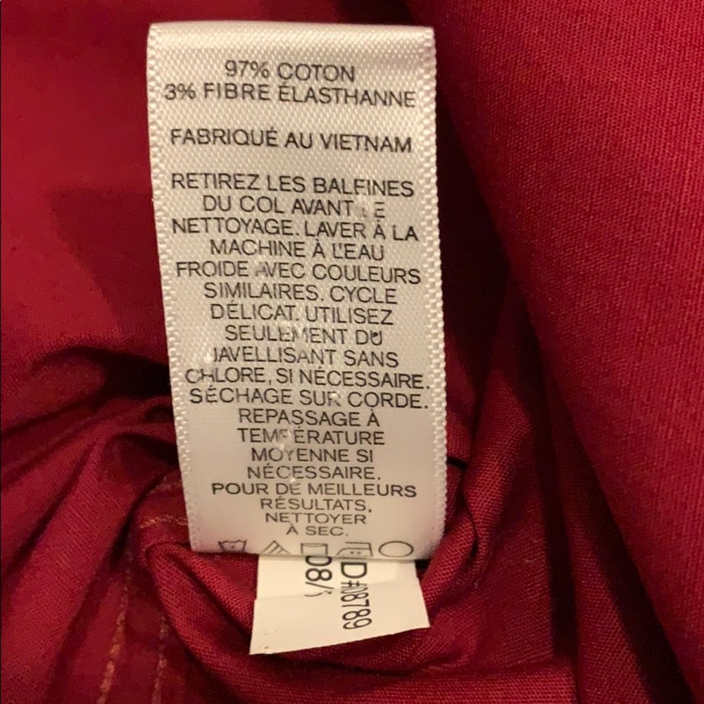 Red Express 1MX fitted button down dress … - Picture 9 of 10